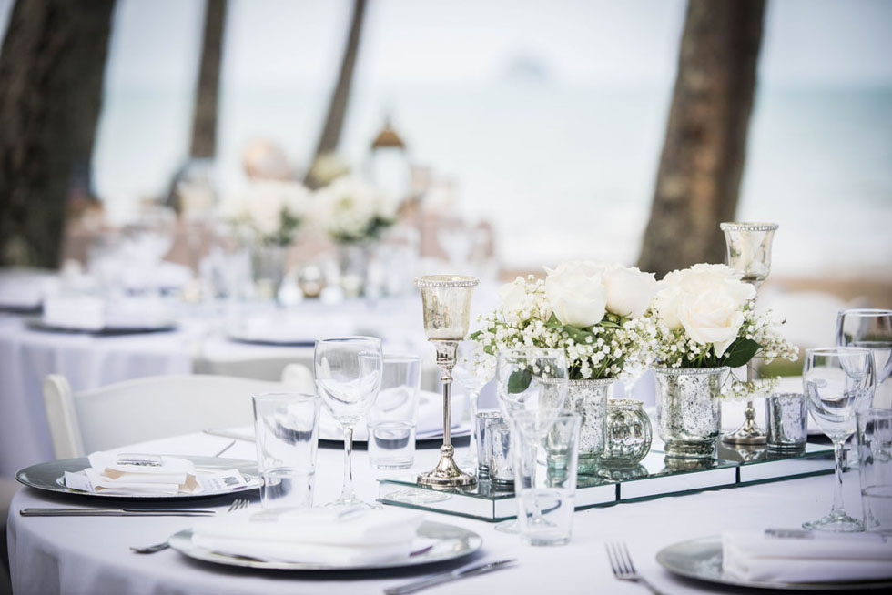 Elegant table florals and decor